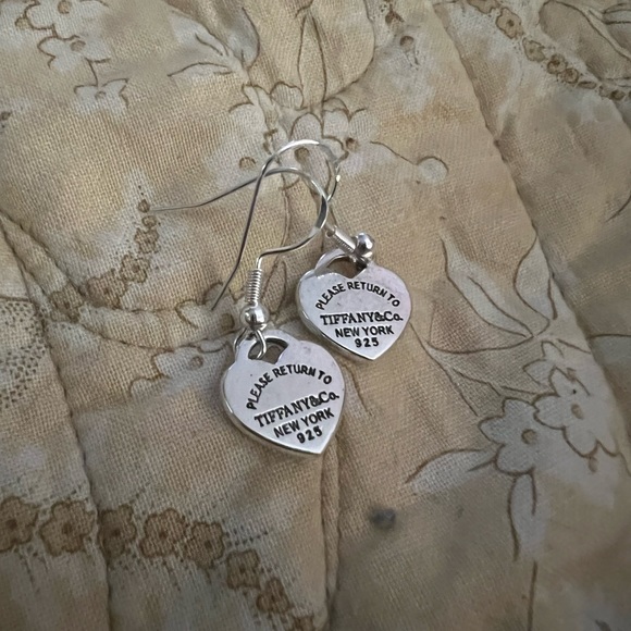 Earrings (homemade) stamped Tiffany & Co - Picture 5 of 9